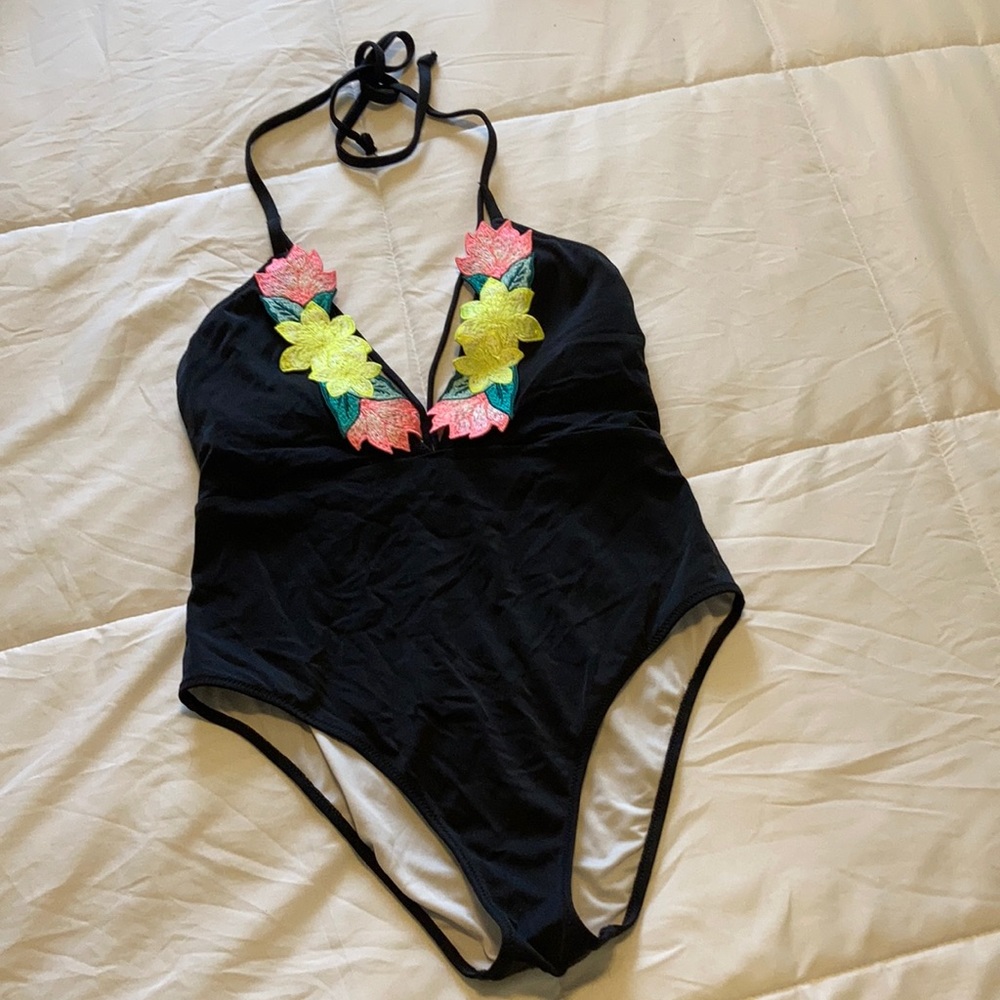 PINK one piece bathing suit